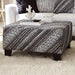 EIMEAR Ottoman, Off-white/Black - Furniture Stars (Chicago, IL)
