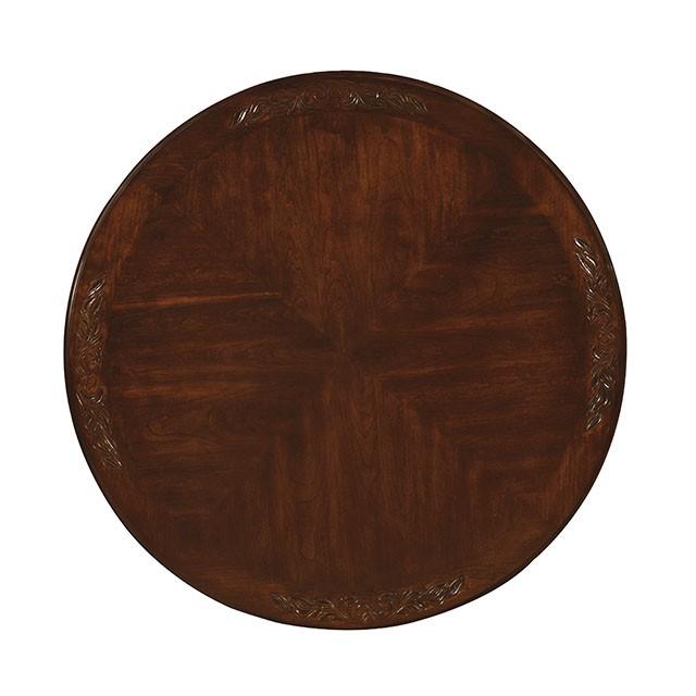 Elana Brown Cherry Round Dining Table - Furniture Stars (Chicago, IL)