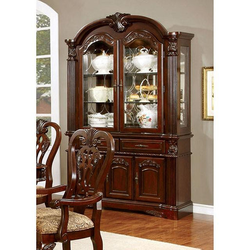 ELANA Brown Cherry Hutch & Buffet, Cherry - Furniture Stars (Chicago, IL)
