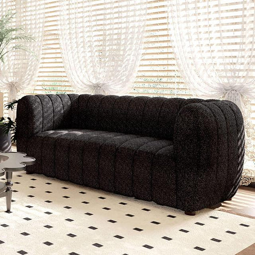 AVERSA Loveseat, Black, Gray, & White - Furniture Stars (Chicago, IL)