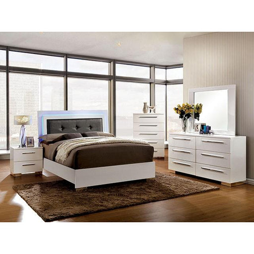CLEMENTINE Glossy White Chest - Furniture Stars (Chicago, IL)