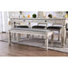 Georgia Antique White/Gray Dining Table - Furniture Stars (Chicago, IL)