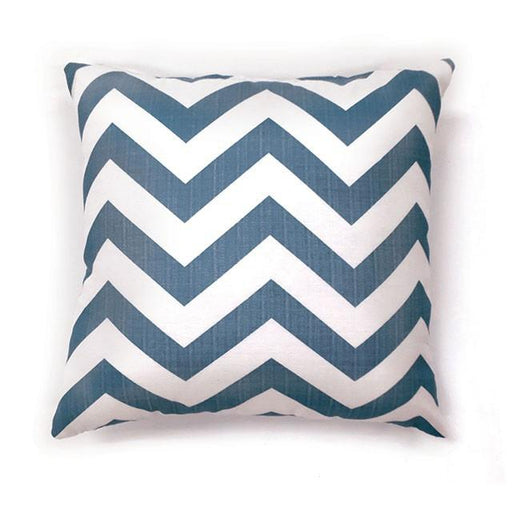 ZOE 18" X 18" Pillow, Blue Chevron (2/CTN) - Furniture Stars (Chicago, IL)