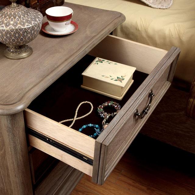 BELGRADE I Rustic Natural Tone Night Stand - Furniture Stars (Chicago, IL)