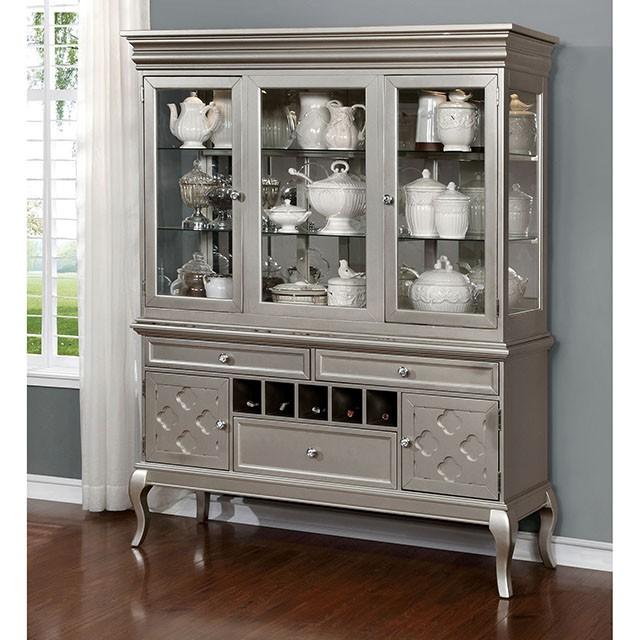 Amina Champagne Round Table - Furniture Stars (Chicago, IL)