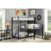 Aubrey Sand Black Twin Triple Decker Bed - Furniture Stars (Chicago, IL)