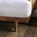 ALESUND Loveseat, Beige/Walnut - Furniture Stars (Chicago, IL)