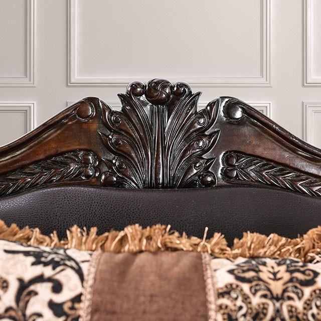 JAMAEL Brown/Espresso Sofa - Furniture Stars (Chicago, IL)