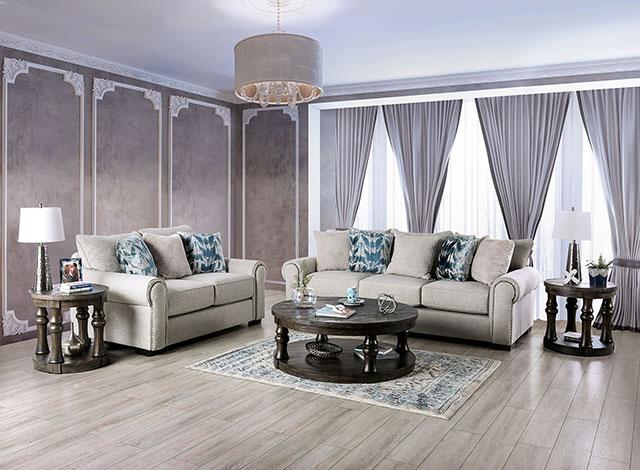 LAREDO Sofa, Beige - Furniture Stars (Chicago, IL)