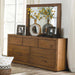 LEIRVIK Dresser, Light Walnut - Furniture Stars (Chicago, IL)
