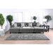 Lowry Gray Sectional w/ Ottoman - Furniture Stars (Chicago, IL)