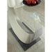 ORLA Silver/Black Dining Table - Furniture Stars (Chicago, IL)