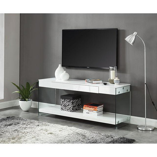 Sabugal White 70" TV Stand - Furniture Stars (Chicago, IL)