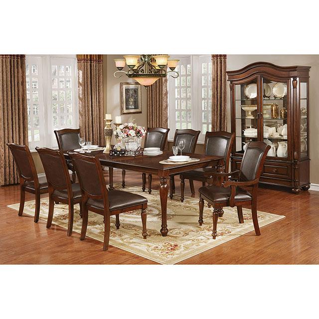 Sylvana Brown Cherry/Espresso Arm Chair (2/CTN) - Furniture Stars (Chicago, IL)
