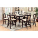 BRENT II Dark Cherry/Ivory Counter Ht. Table w/ Insert - Furniture Stars (Chicago, IL)