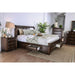 Brandt Brown Cherry Queen Bed - Furniture Stars (Chicago, IL)