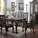 Petersburg Dark Gray Dining Table w/ 1x18"Leaf - Furniture Stars (Chicago, IL)
