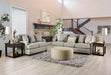 STEPHNEY Loveseat, Gray/Gold - Furniture Stars (Chicago, IL)