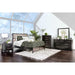 Berenice Espresso/Beige Cal.King Bed - Furniture Stars (Chicago, IL)