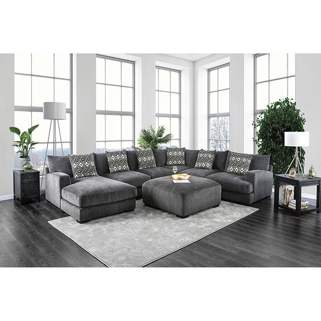 Kaylee Gray U-Shaped Sectional - Furniture Stars (Chicago, IL)