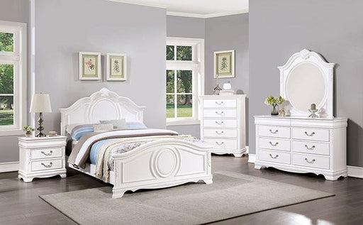 ALECIA Night Stand w/ USB, White - Furniture Stars (Chicago, IL)