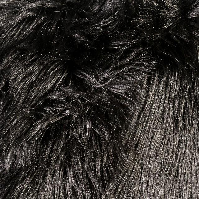 Jet Black 20" X 20" Pillow, Fur Black (2/CTN) - Furniture Stars (Chicago, IL)