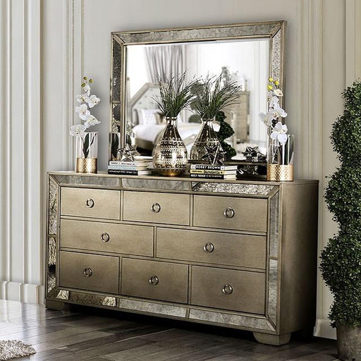 LORAINE Champagne Mirror - Furniture Stars (Chicago, IL)