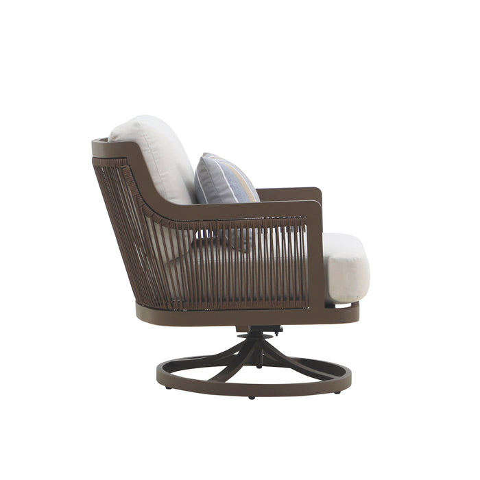 Genova Patio Swivel Club Chair W/Accent Pillow (2 Per Carton)