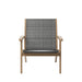 Radius Patio Wood And Gray Wicker Side Chair (2 Per Carton)