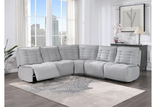 BUILD IT YOUR WAY U6066 GREY 4 SEATER (2 POWER) - Furniture Stars (Chicago, IL)