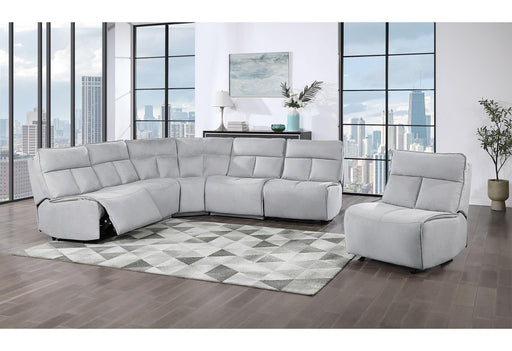 BUILD IT YOUR WAY U8088 GREY 4 SEATER (2 POWER) - Furniture Stars (Chicago, IL)