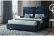 OSCAR NAVY BLUE KING BED - Furniture Stars (Chicago, IL)