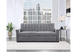 U0201 DARK GREY PULL OUT SOFA - Furniture Stars (Chicago, IL)