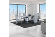 D1212 DINING TABLE + 4 D12DC WHITE/GREY - Furniture Stars (Chicago, IL)