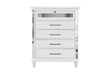 MARCO METALLIC WHITE CHEST - Furniture Stars (Chicago, IL)