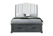 ROWAN GREY STORGAE QUEEN BED - Furniture Stars (Chicago, IL)