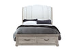 ROWAN NATURAL QUEEN BED WITH STORAGE - Furniture Stars (Chicago, IL)