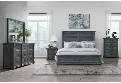 TATUM GREY KING BED GROUP WITHOUT STORAGE - Furniture Stars (Chicago, IL)