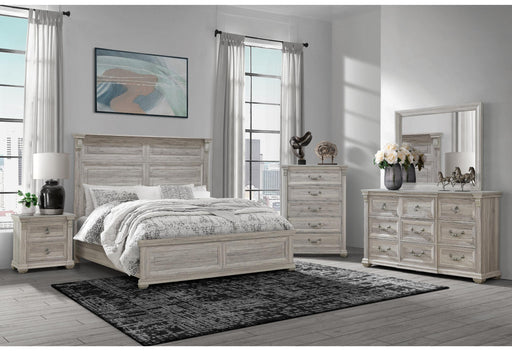 TATUM NATURAL KING BED GROUP WITHOUT STORAGE - Furniture Stars (Chicago, IL)