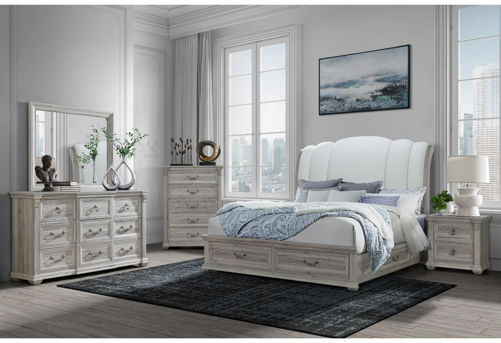 ROWAN NATURAL STORAGE QUEEN BED GROUP - Furniture Stars (Chicago, IL)