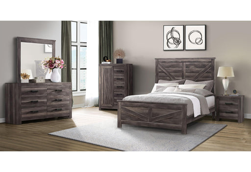 VISION DARK OAK QUEEN BED GROUP - Furniture Stars (Chicago, IL)