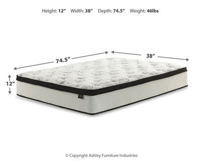Chime 12 Inch Hybrid Mattress in a Box - Furniture Stars (Chicago, IL)