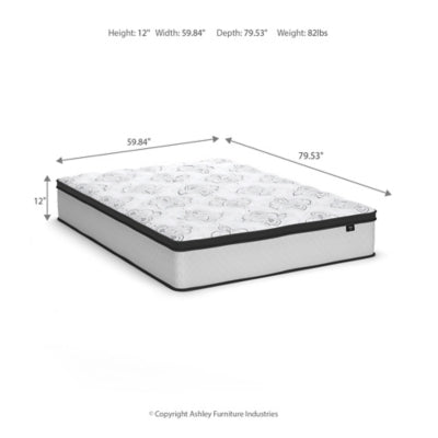 Chime 12 Inch Hybrid Mattress in a Box - Furniture Stars (Chicago, IL)