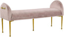 Owen Pink Velvet Bench image