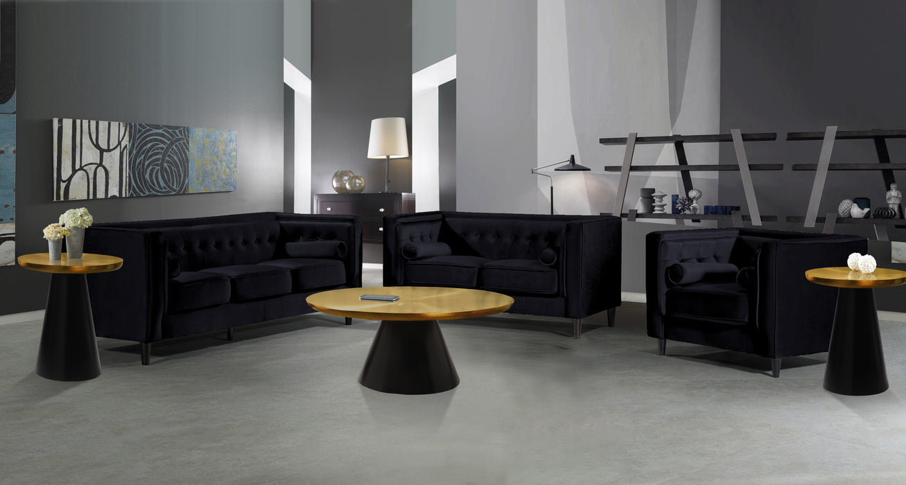 Martini Brushed Gold/Matte Black Coffee Table - Furniture Stars (Chicago, IL)