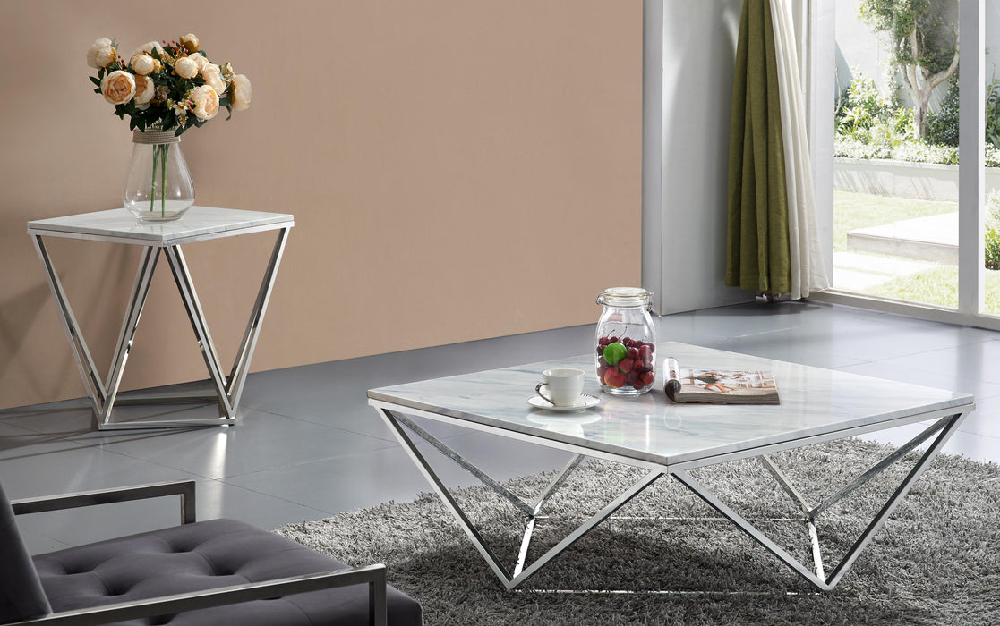 Skyler Chrome End Table - Furniture Stars (Chicago, IL)