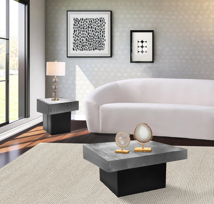 Palladium Silver End Table - Furniture Stars (Chicago, IL)