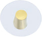 Glassimo Brushed Gold End Table - Furniture Stars (Chicago, IL)
