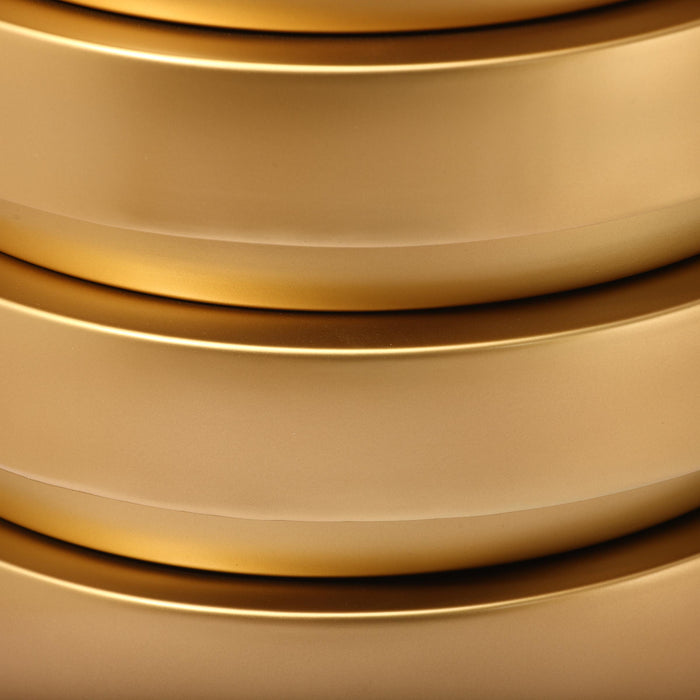 Levels Brushed Gold Coffee Table - Furniture Stars (Chicago, IL)