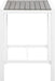 Nizuc Grey manufactured wood Outdoor Patio Aluminum Square Bar Table - Furniture Stars (Chicago, IL)